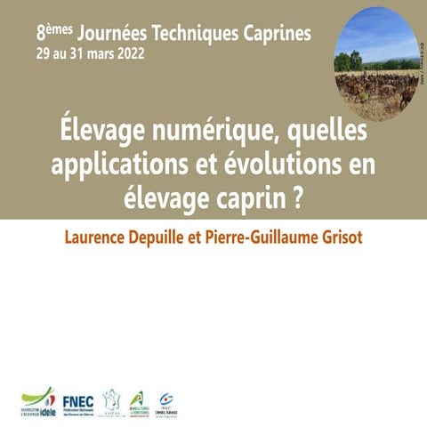 Elevage numérique, quelles applications et évolutions en élevage caprin ? 