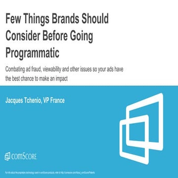 AUDIENCE - Things Brands Should Consider Before Going Programmatic