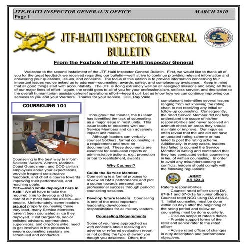 Jtf H Ig Newsletter Mar 2010v2