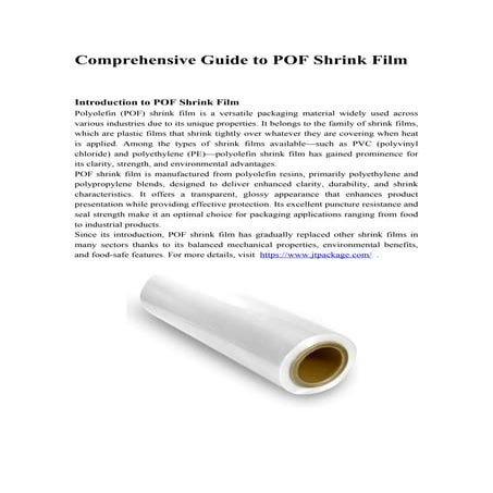 Why More Brands Are Choosing POF Shrink Film for Packaging