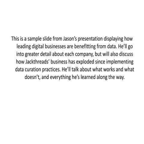 Jason Ross: JackThreads SXSW Visual