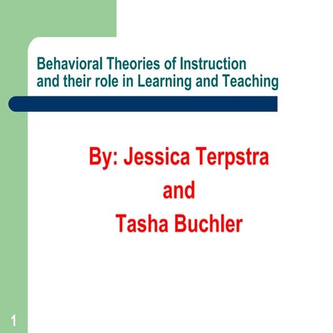 Jt Tb Behaviorism