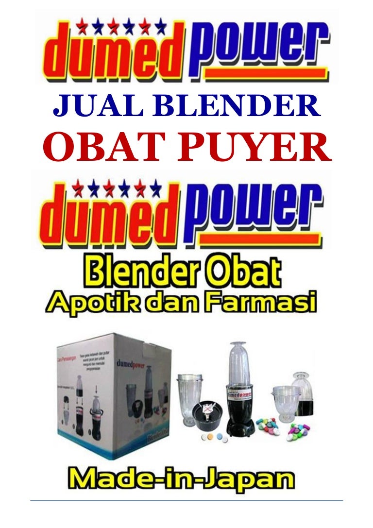 Jual blender puyer obat resep apotik