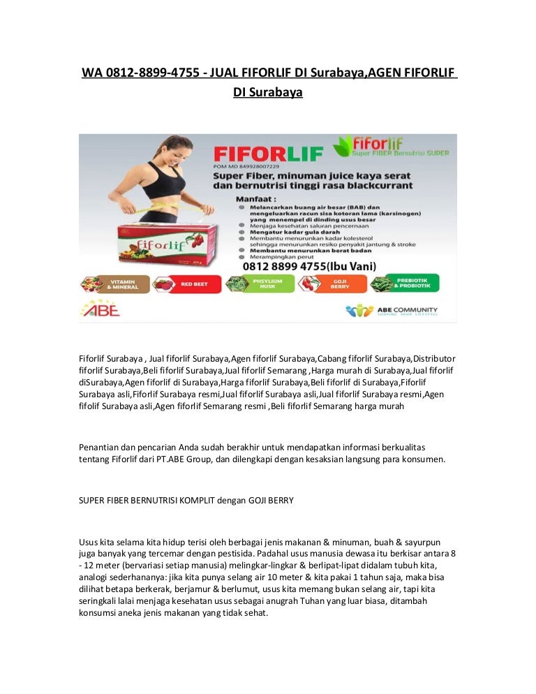 WA 0812-8899-4755 - Jual fiforlif di surabaya,agen 