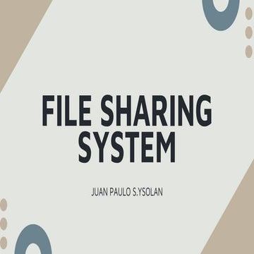 Designing a Secure and Scalable File Sharing System for Modern ...