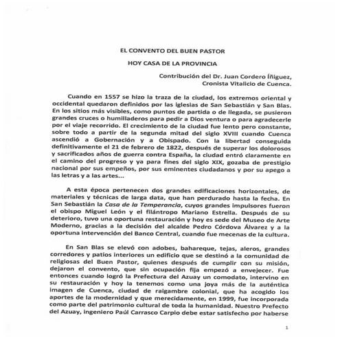 Historia de la Casa de la Provincia