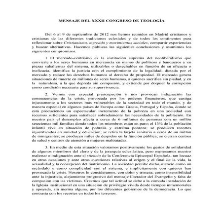 Juan jose tamayo pronuncimiento