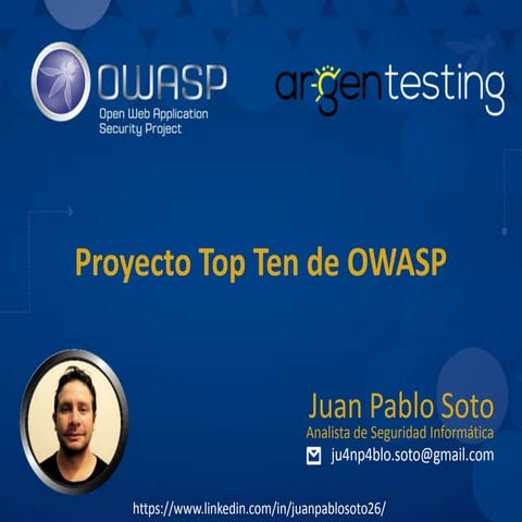 Argentesting 2017 - Proyecto OWASP Top 10