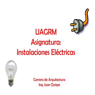 Presentacion Intalaciones electricas