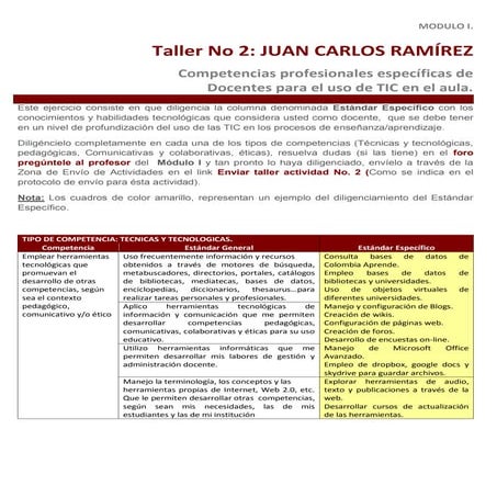 Estándares específicos para el desarrollo de las TIC