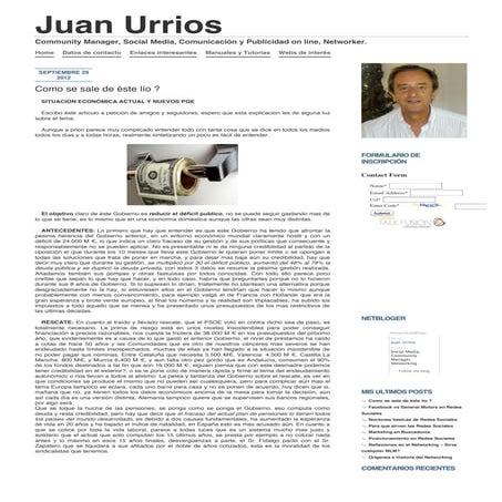 Juan urrios » como se sale de éste lío 