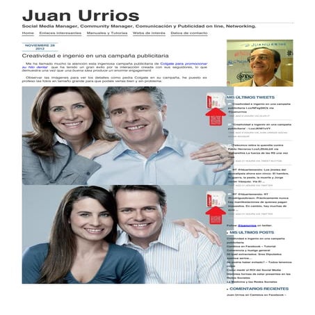 Juan urrios » creatividad e ingenio en una campaña publicitaria