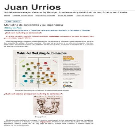 Juan urrios » marketing de contenidos y su importancia