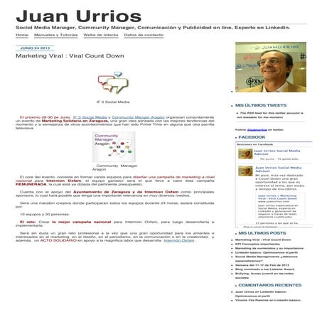 Juan urrios » marketing viral : viral count down