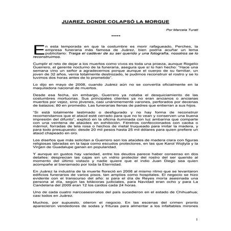 Juarez donde colapso la morgue