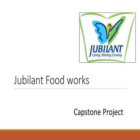 Jubilant food works capstone project