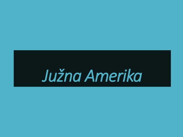 Јужна Америка