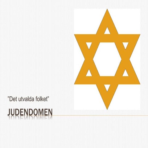 Judendomen religion åk 8 | PPTX