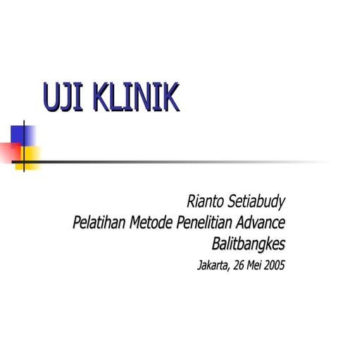 Uji Klinik
