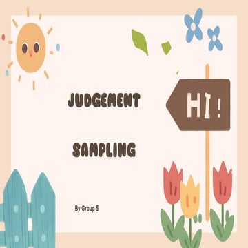 Judgement-Sampling PowerPoint presentation