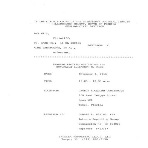 Judge's ruling on seeling bills to 3rd party