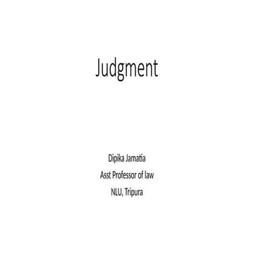 Judgment.pptx DPSINHA ASHUTOHSHHJHBWDFKWBE FUHWOENXD | PPTX