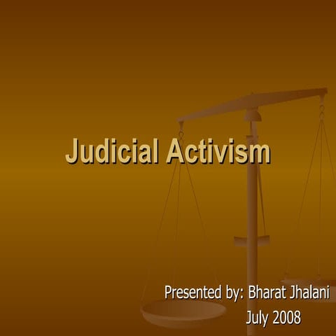 Judicial Activism