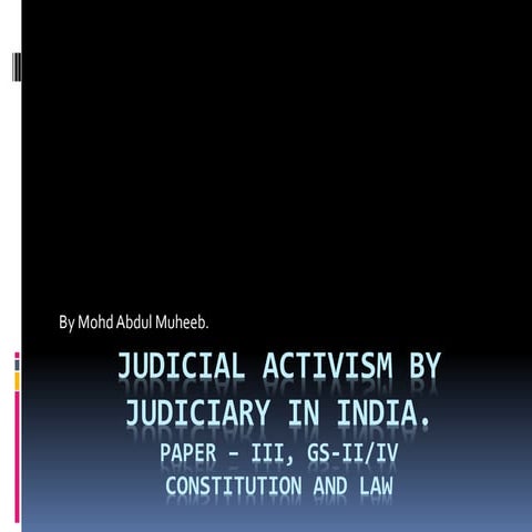 Judicial activism