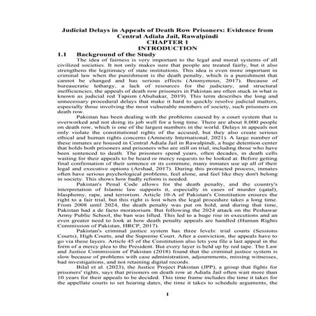 Judicial Delays in Appeals of Death Row Prisoners.docx