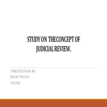 Judicial review