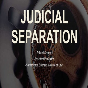 Judicial separation