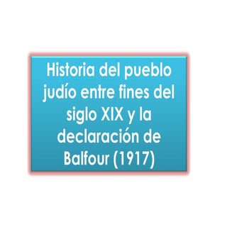 Historia del pueblo judío entre fin...
