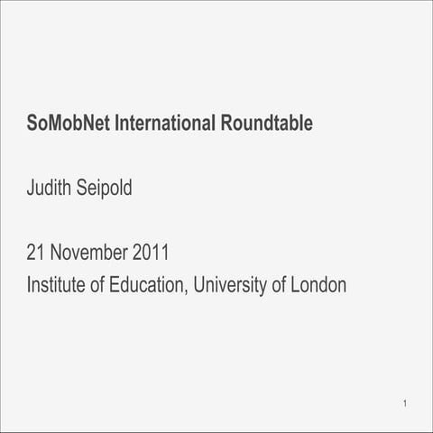 Judith Seipold: Mobile Learning – potential, controversies and implications f...