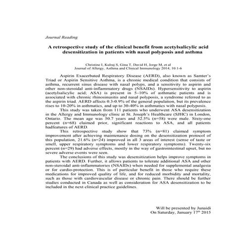 General or regional anaesthesia for orthopaedic surgery (THA/TKA)? | PPTX
