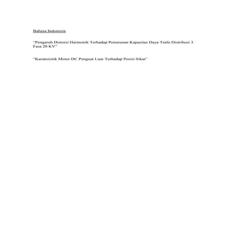 Judul bahasa indonesia | DOCX