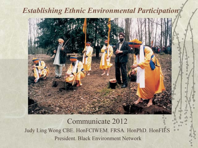 Judy Ling Wong - Establishing Ethnic Environmental Participation