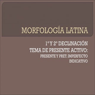 Juego 1º y 2º declinación