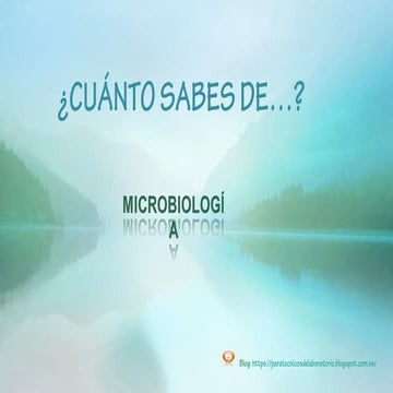 Juego cuánto sabes de microbiología