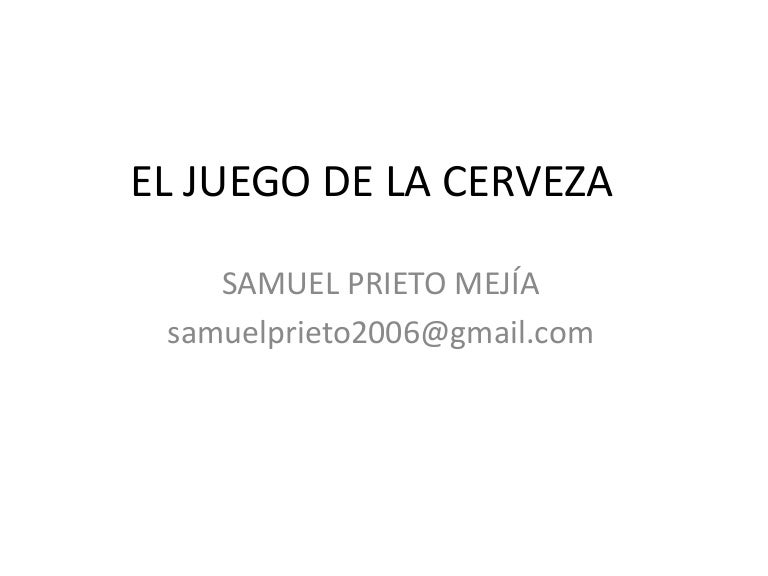 Juego de la cerveza