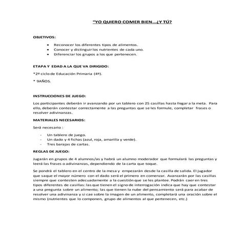 Yo quiero comer bien... ¿y tú?