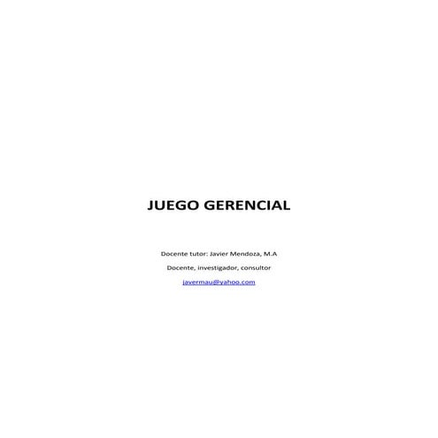 Juego gerencialoficial