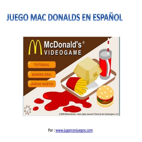 Juego Mac Donalds en Español