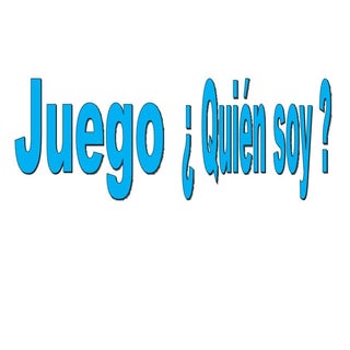 Tarjetas Juego ¿Quién soy
