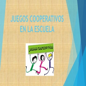 Juegos cooperativos en la escuela