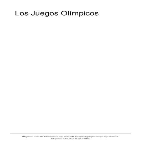 Juegos olimpicos  libro en wikipedia