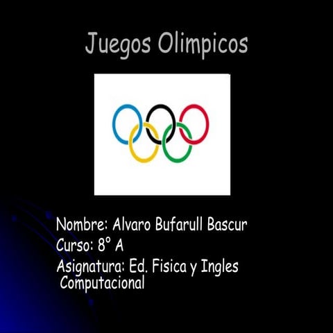 Juegos olimpicos de alvaro