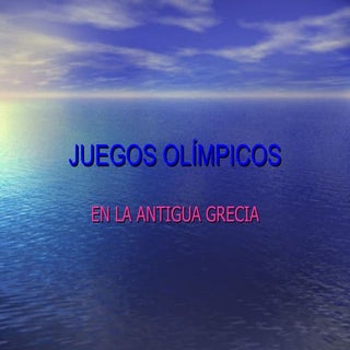 Juegos olímpicos de Grecia