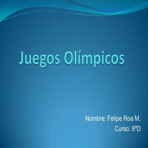 Juegos olímpicos f.roa 8ºd