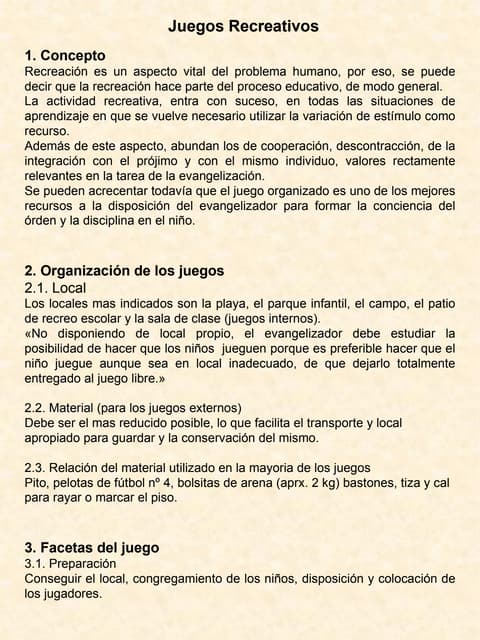 Juegos Recreativos