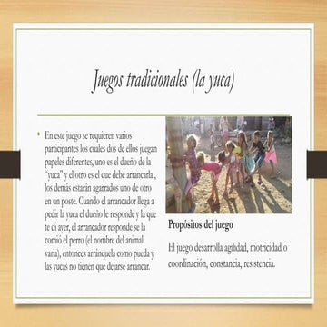 Juegos tradicionales (la yuca)